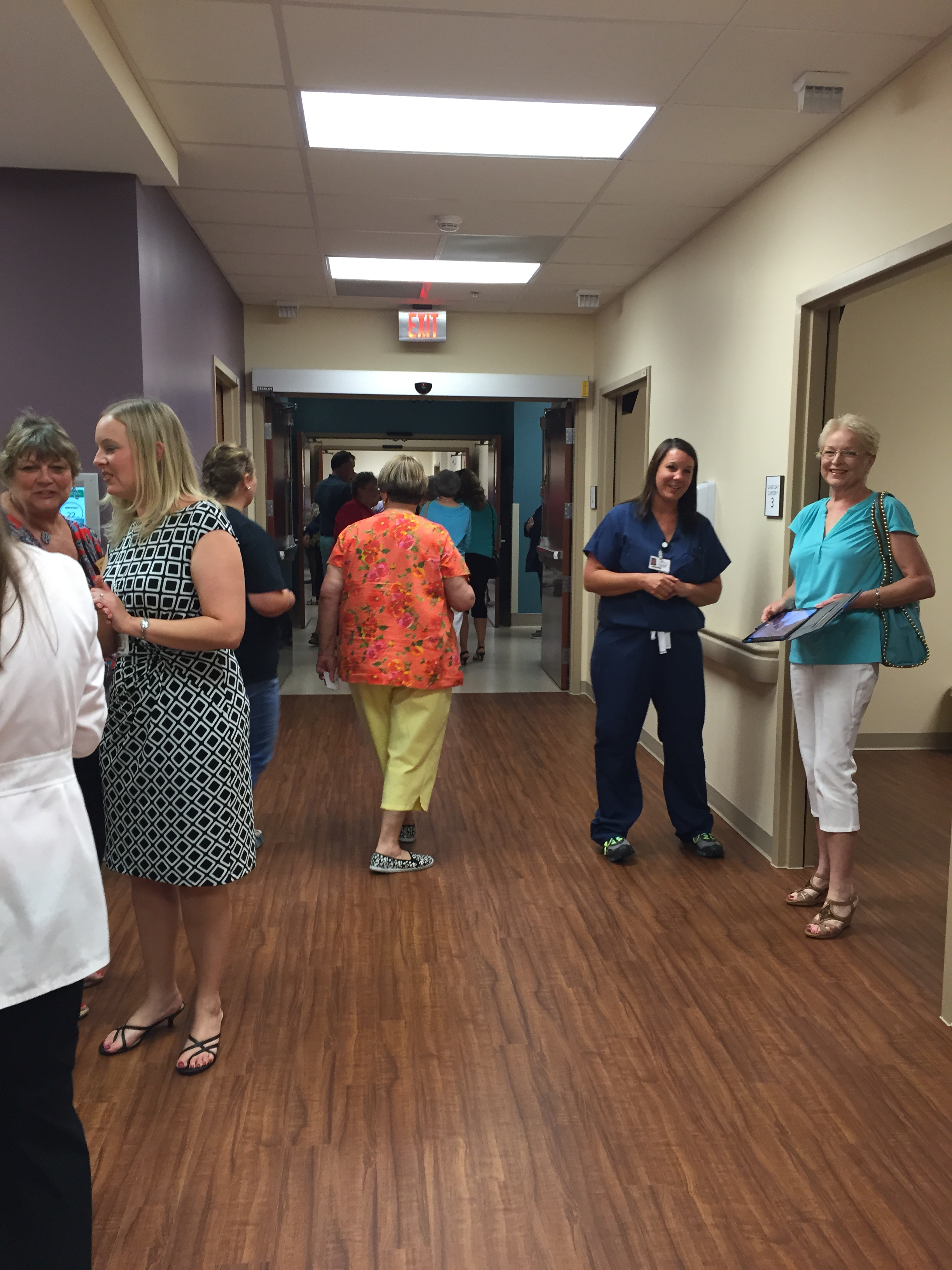Guests walking through the Surgical Center