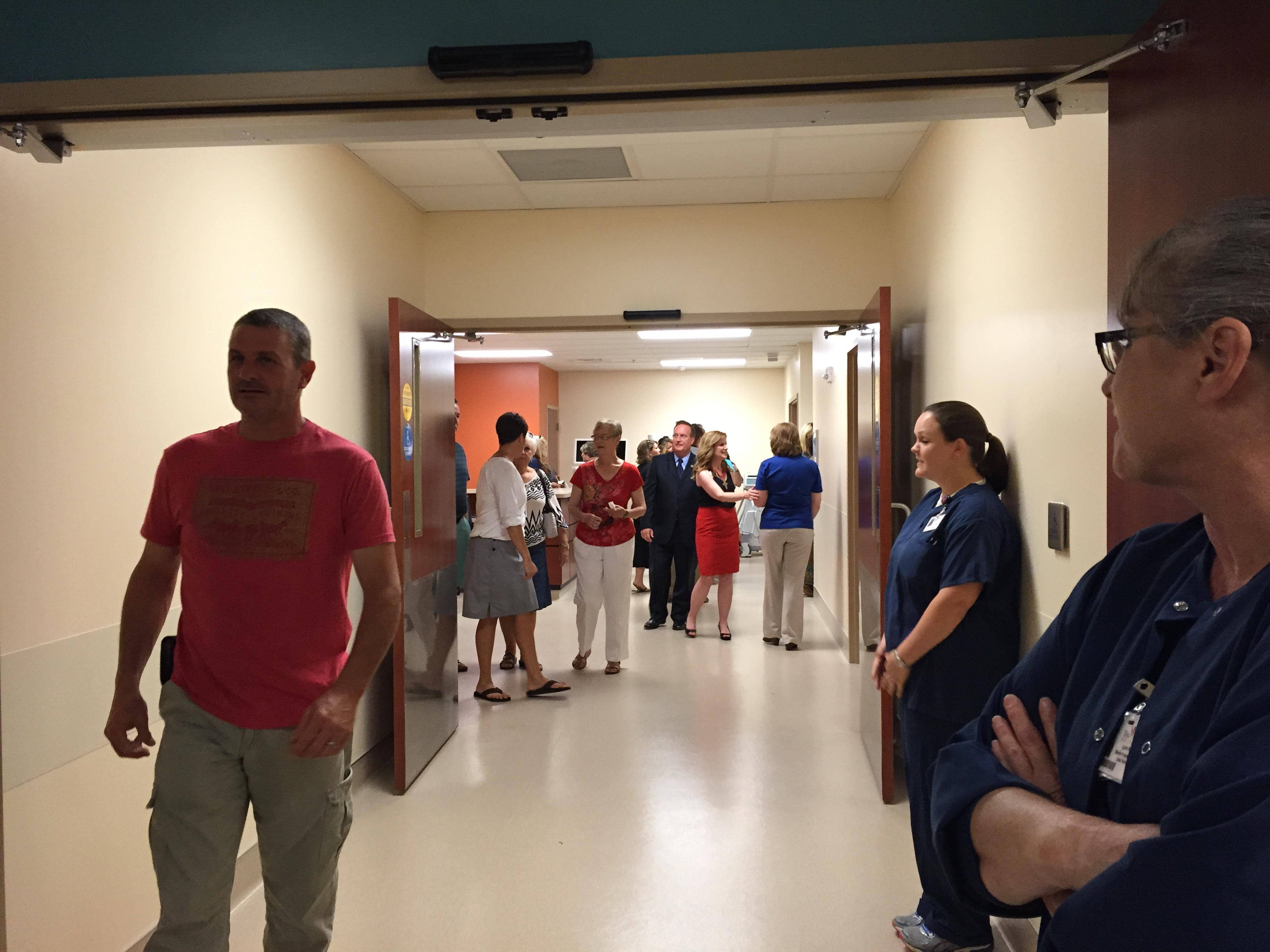 Guests walking through the Surgical Center