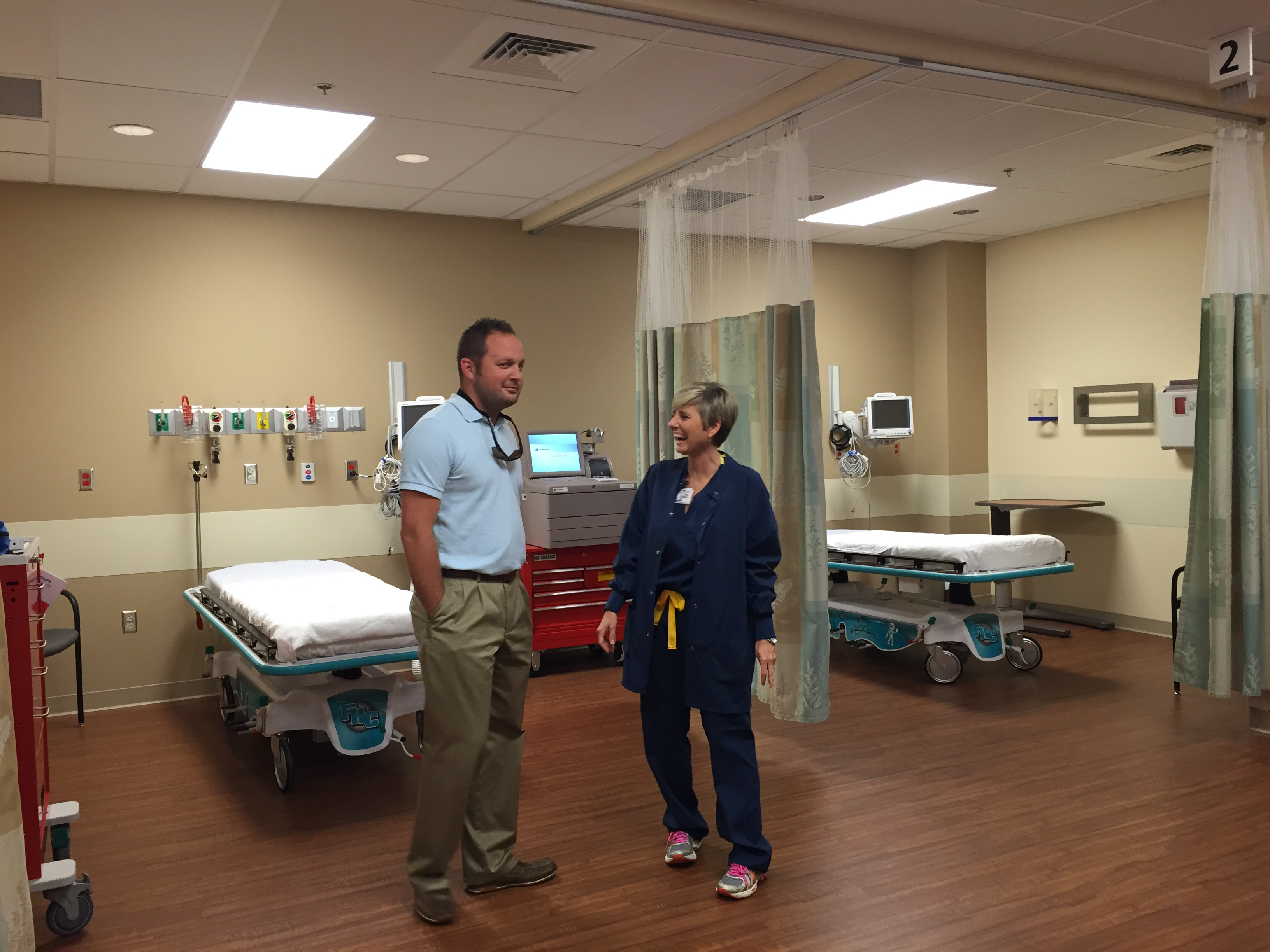 Guests walking through the Surgical Center