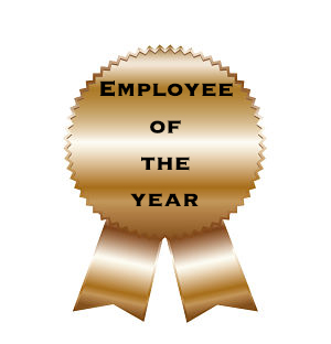 EMPLOYEE OF THE YEAR Ribbon